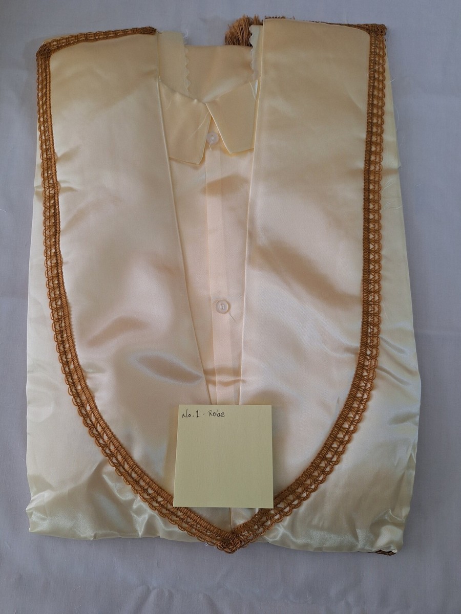 Piece Burial Funeral Robe Gown Full Casket Interior Lining