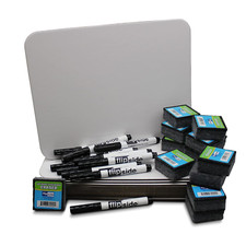 Flipside Dry Erase Board Set Class Pack White