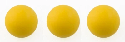 3 Balles babyfoot jaunes type compétition - Photo 1/2