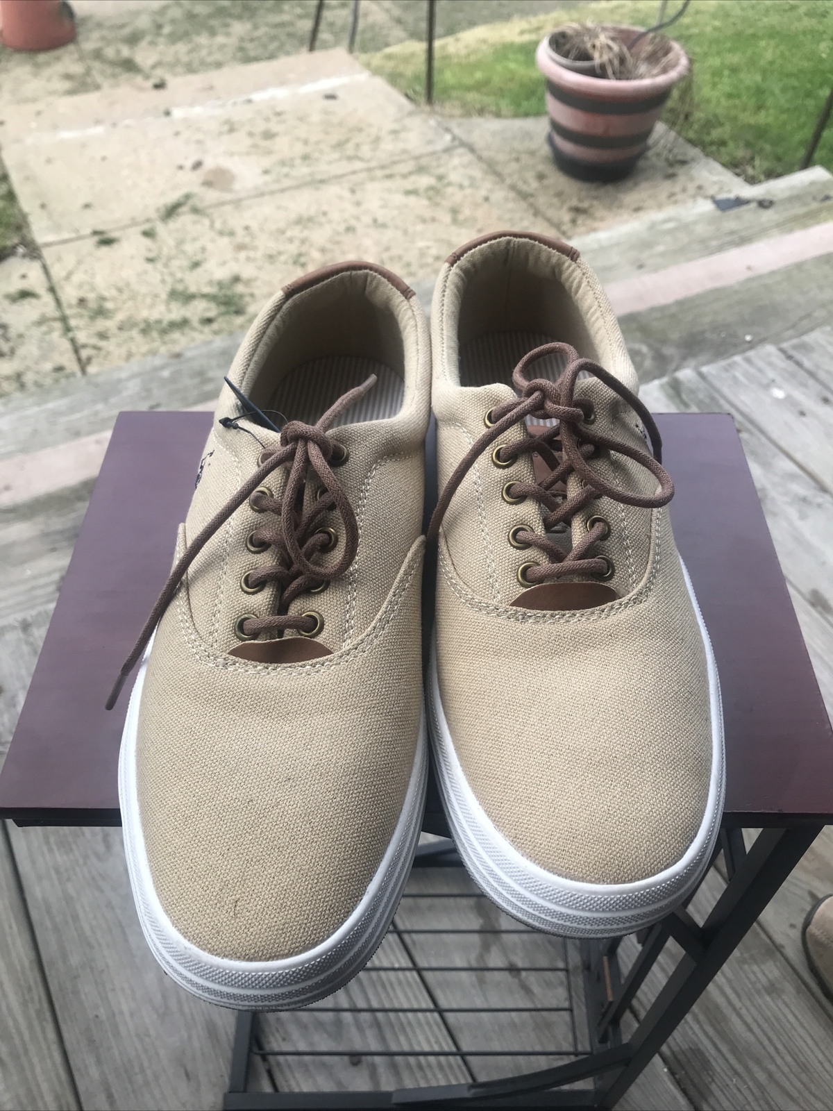 Polo Ralph Lauren Mens Shoes Size 13 Canvas Sneakers … Gem