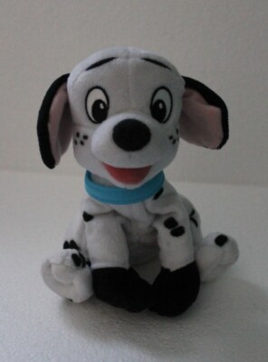 Collectible Disney 101 Dalmatians Patch Sitting Up Star Bean Bag 6'' Plush NEW