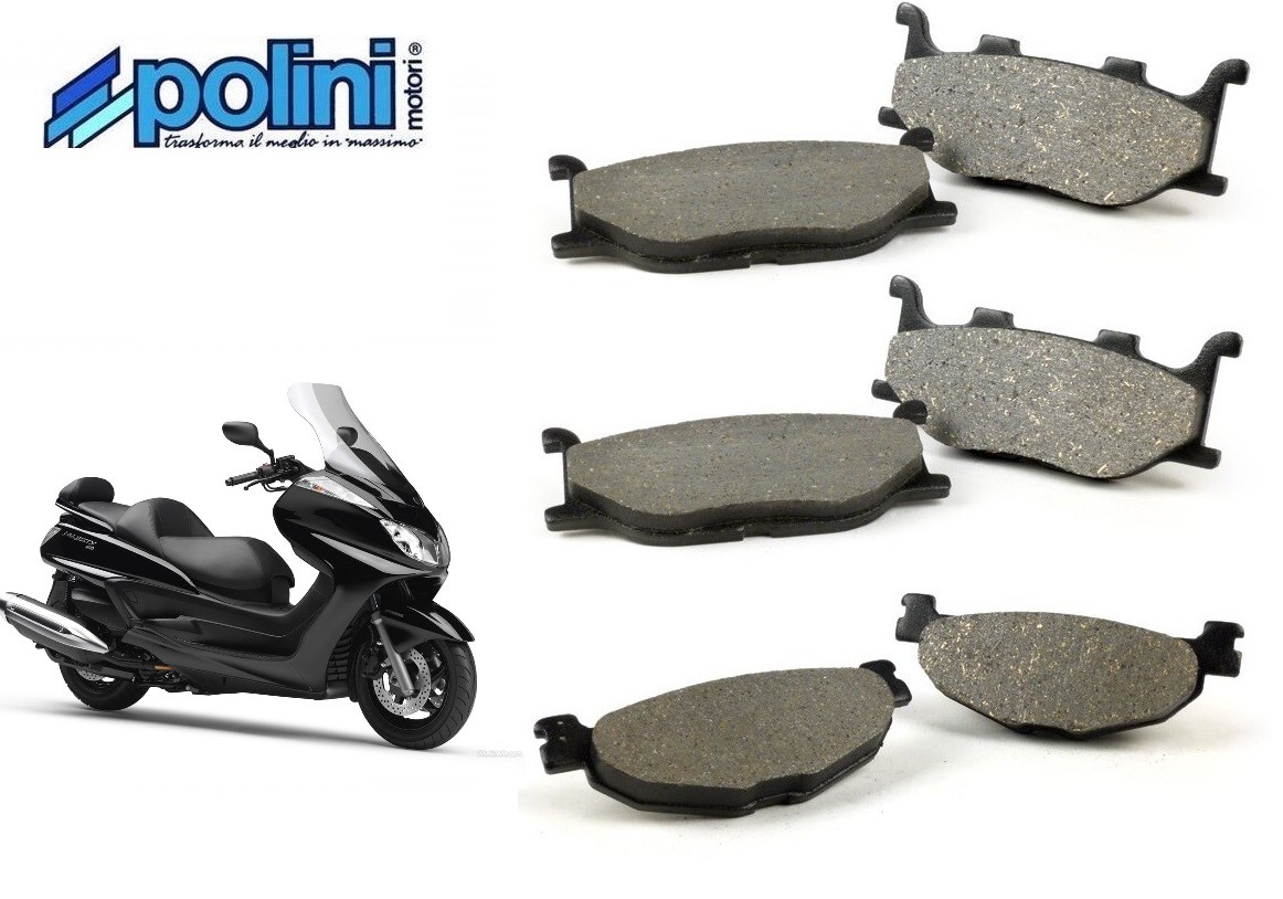Plaquettes de frein Polini Yamaha Majesty 400 en alliage haut de gamme avant et arrière