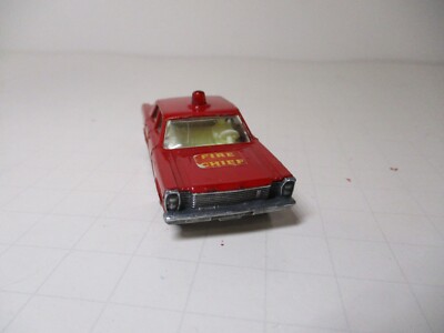 Matchbox 59C Ford Galaxie Fire Chief Car Original modified w/Red