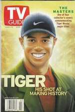 2001 TV Guide - Tiger Woods - The Masters - Fear Factor - Xena - Steve Harvey
