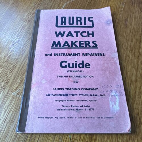 Lauris Watch Makers and Instrument Repairers Guide Vintage Melbourne  - 第 1/13 張圖片