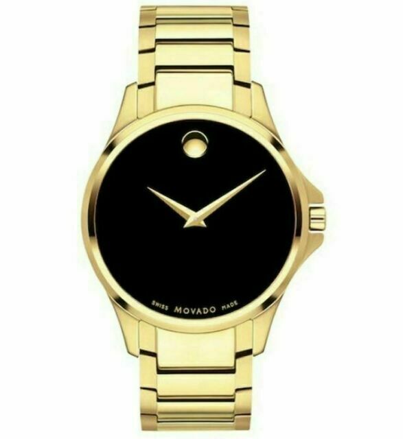 Movado Ario 18k Gold Plated Stainless 