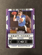 2020 CONTENDERS DRAFT PICKS JIMMY GAROPPOLO PURPLE FOIL PARALLEL DRAFT TICKET