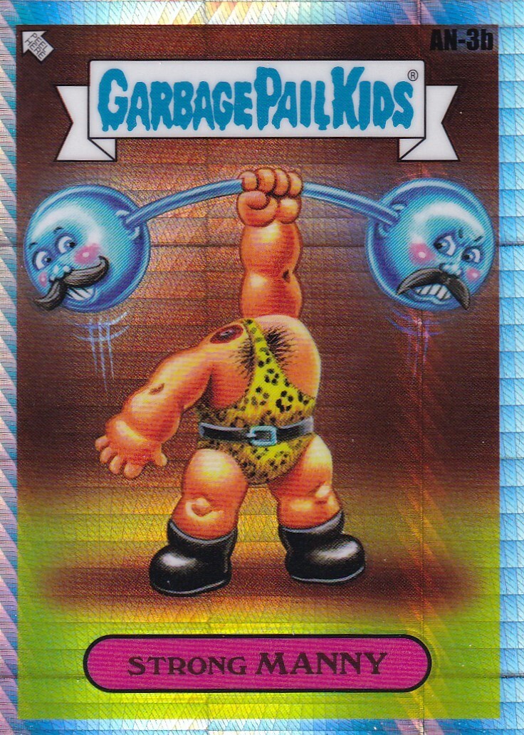 STRONG MANNY TOPPS CHROME GARBAGE PAIL KIDS GPK OS7 PRISM REFRACTOR #AN-3B 2024
