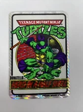 RARE Vintage 1990 Donatello Ninja Turtles Vending Machine Prism Sticker