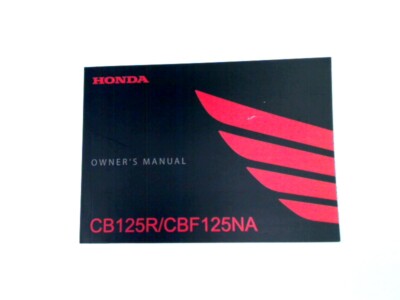 00X32-K98-B000 gebrauchsanweisung HONDA CB 125 R JC79 2018-2020 neu 171501