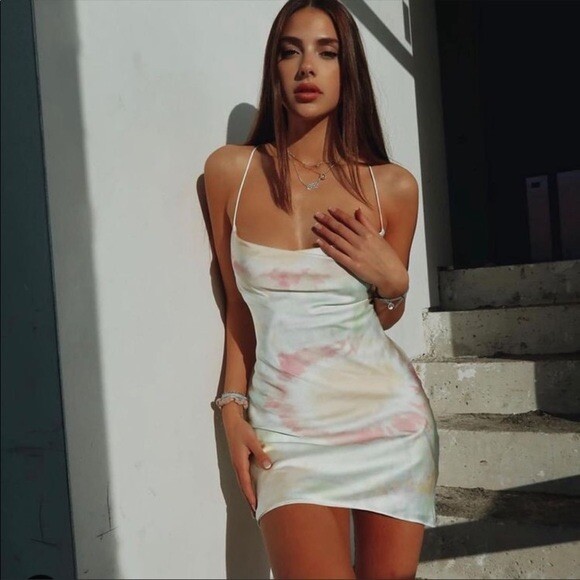 Zara Mini Slip Dress Dress Satin Tye Dye Lace Up Small NWOT Blogger Fave | eBay Zara Mini Slip Dress Dress Satin Tye Dye Lace Up Small NWOT Blogger Fave | eBay