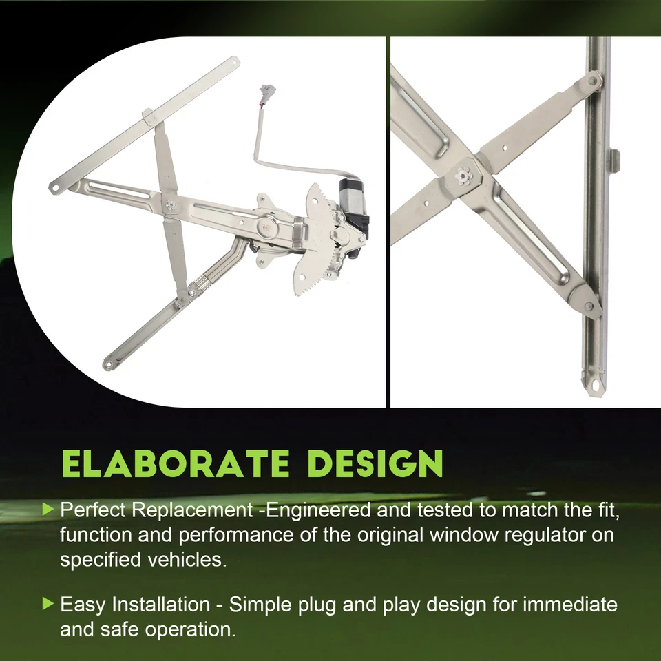 Regulador de ventana eléctrica delantero derecho con motor para Toyota Tacoma 1995-2004 Foto 4 de 4
