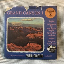 GRAND CANYON 1 - 1948 - 3d View-Master 3 Reel Packet Full Color Views 1B