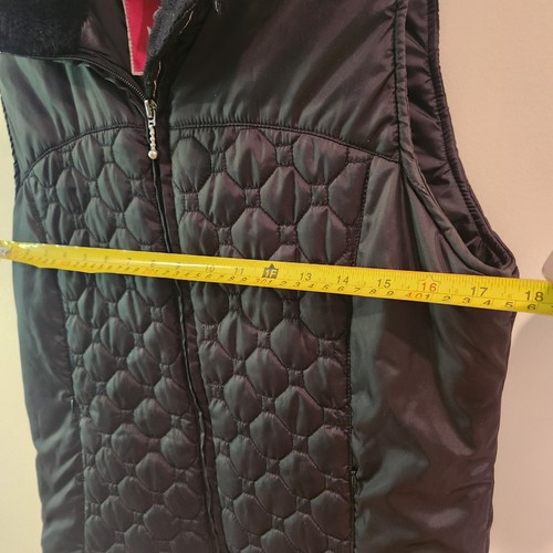 Marker Women's Full Zip Black Quilted Vest Faux Fur Snowboard Ski Winter Size S - Picture 6 of 17