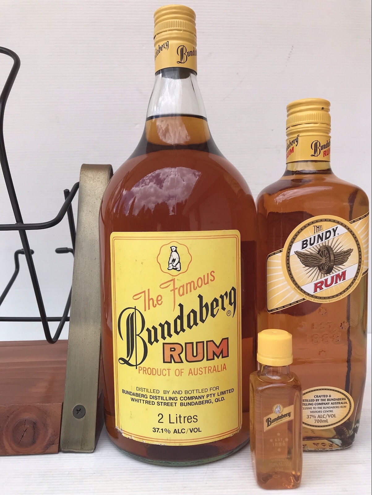Bundaberg Rum Vintage Bear 1 HUGE 2 Litre 37 On Cradle Full/Sealed