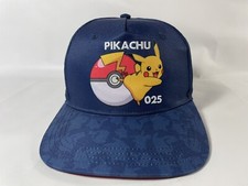 2021 Pokemon Pikachu 025 Snapback Baseball Cap Hat Pok mon VGC Blue Nintendo