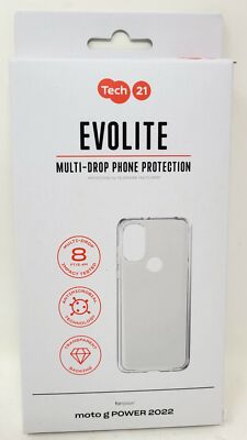 Tech21 EvoLite Case for Moto g POWER 2022, Multi-Drop Protection