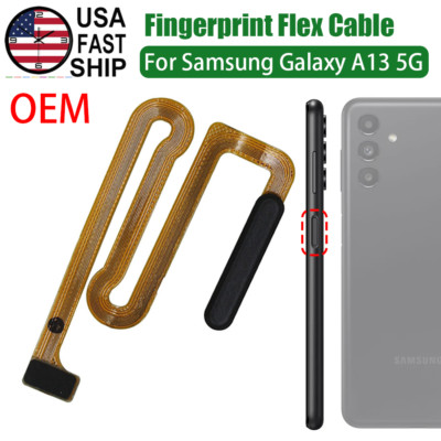 OEM Power Button Fingerprint Sensor Flex Cable For Samsung Galaxy A13 5G SM-A136