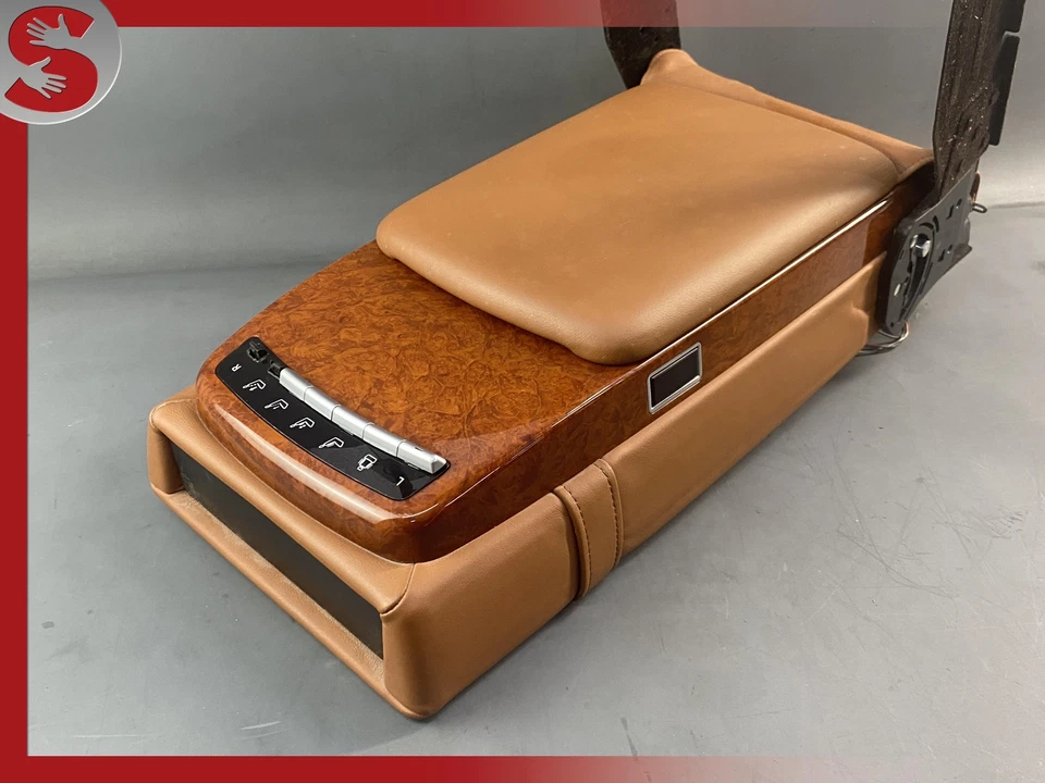 07-09 Mercedes W221 S600 S65 AMG consola central trasera reposabrazos reposabrazos negro OEM Foto 2 de 4