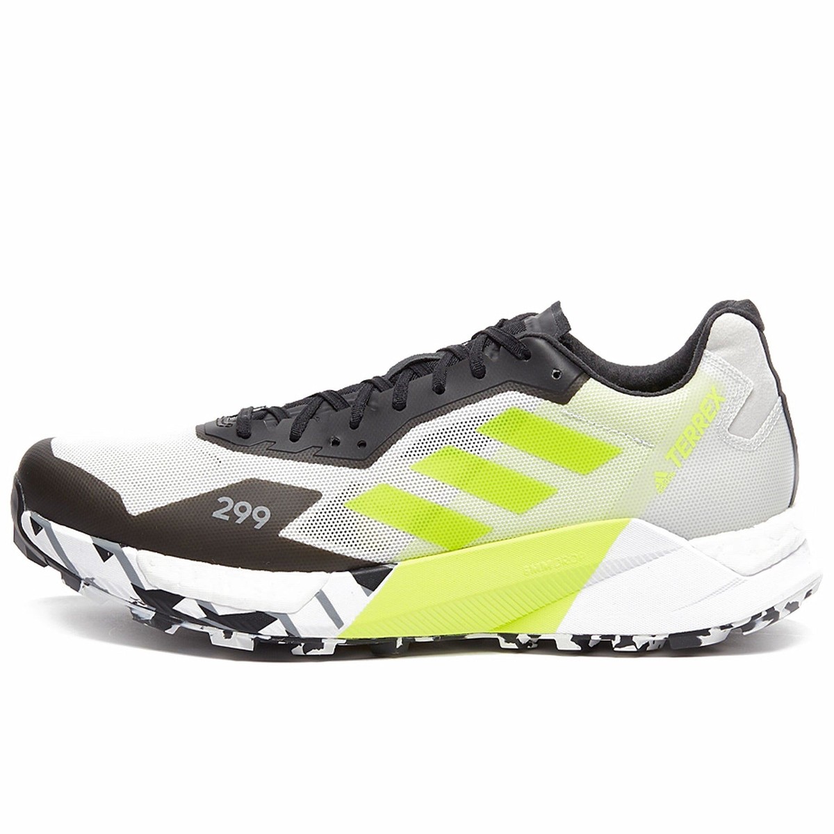 Size 9 - Adidas Terrex Agravic Ultra Trail Grey Solar Yellow for