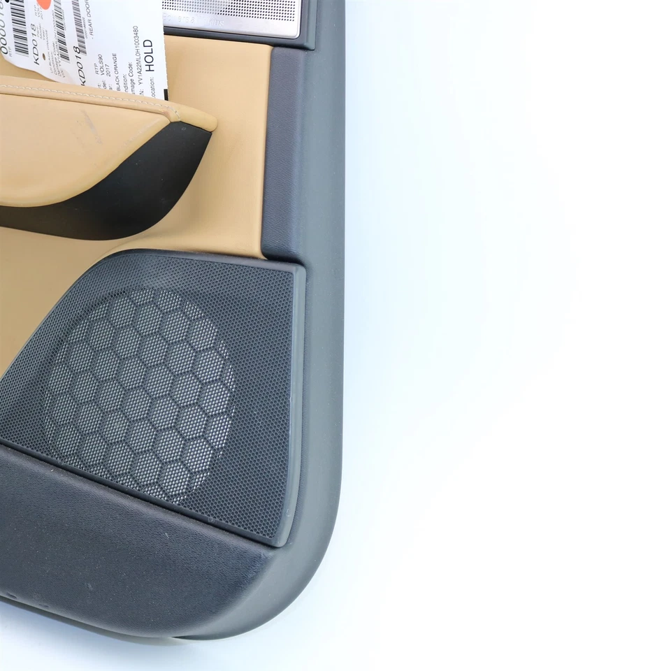 Panel de moldura de puerta trasera izquierda Volvo carbón/ámbar #RA20 con pantalla para S90 V90 18-20 Foto 4 de 4