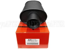 Blox Racing SL Sport Universal Exhaust Muffler 2.5" Inlet w/Dual Wall Tip Black