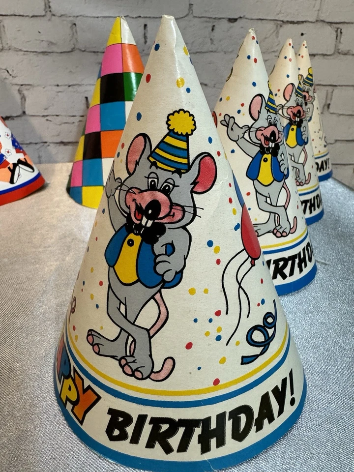 Divertido Lote MIXTO de 9 Sombreros de Fiesta de Papel Vintage Años 60, 70 y 80 005 Foto 2 de 4