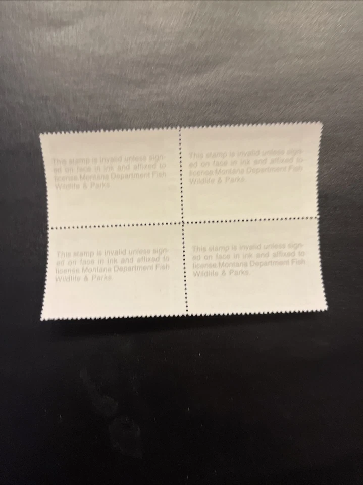 US state revenue-Montana #38 MNH VF 1990 duck stamps Block Of 4 - Image 2 of 2