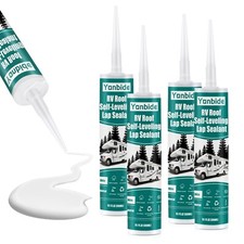 RV Silicone Sealant,RV Roof Self-Leveling Lap Sealant RV Caulk Sealant, RV Wh...