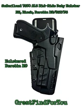 USGI Safariland 7390 ALS Mid-Ride Duty Holster - RH, Black, Beretta M9/92F/FS