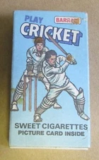 circa 1980 Geo Bassett Barratt Sweet Cigarettes Empty Box - Play Cricket
