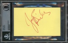 Joey Bishop Signed Index Card BAS Auto Beckett Authentic