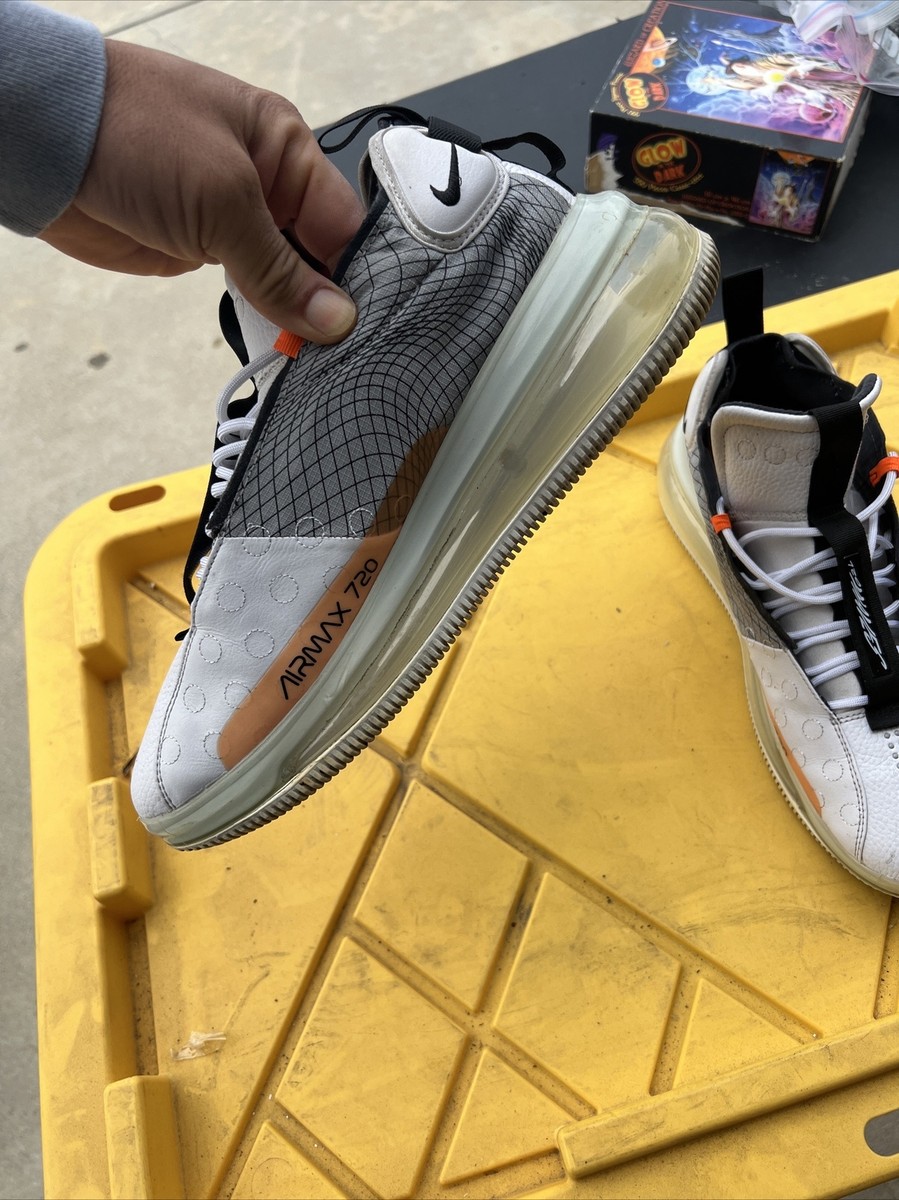 NIKE AIR MAX 720 WAVES WHITE/BLACK-WOLF GREY SIZE MEN'S 11 [BQ4430