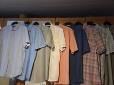 9 Stück Sommer Kurzarm Freizeit Hemden Set Größe XL Konvolut -TOP