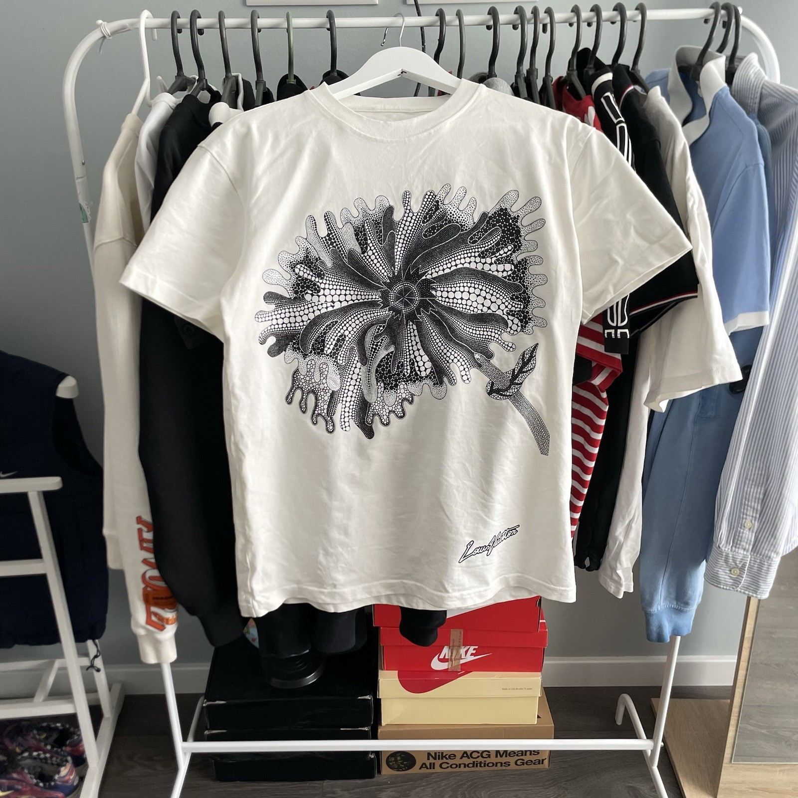 SAINT LAURENT ❗️RARA❗️ T shirt Louis Vuitton x Yayoi Kusama fiore psichedelico regolare uomo M