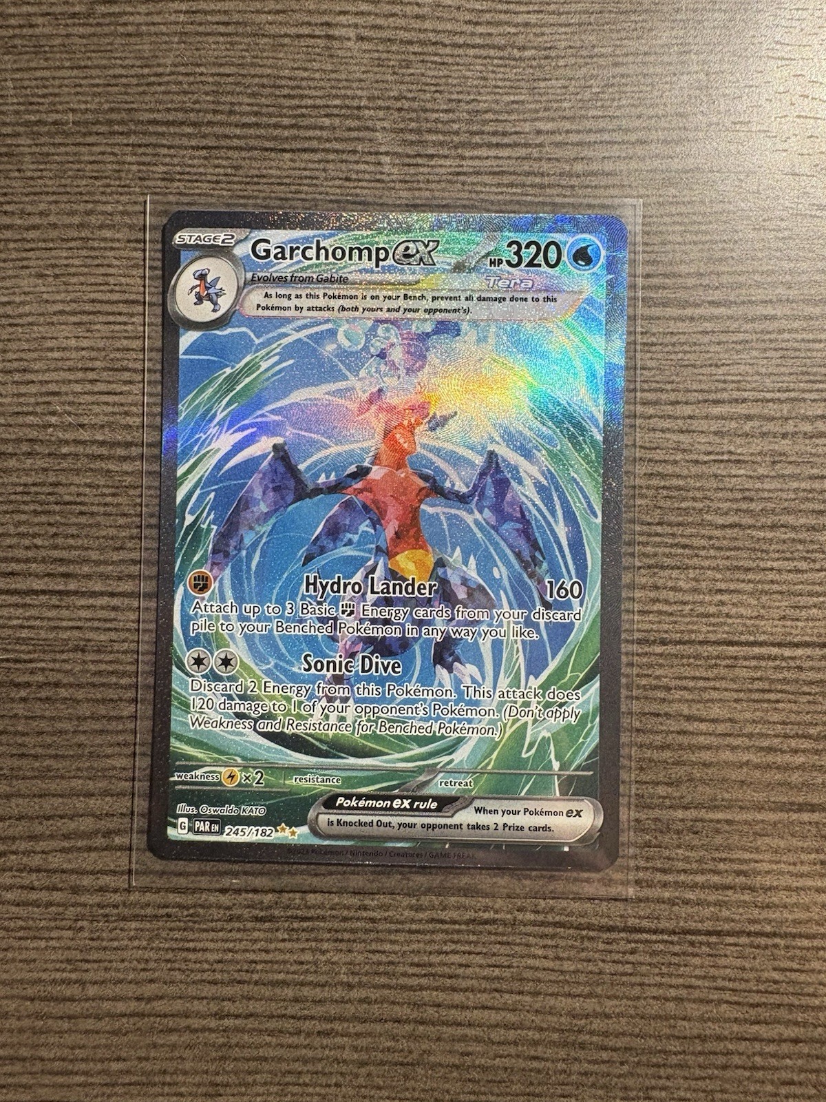 Pokémon TCG Garchomp EX #245/182 Sv04: Paradox Rift NM