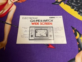 New Vintage Nintendo Game & Watch Popeye Sealed Untested SEE PICS PP-23 Complete