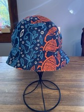 Gymboree 2T-5T Bucket Hat 2017 Nautical Fish Navy Blue