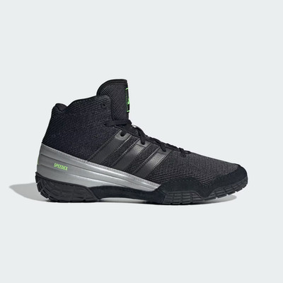 Adidas Herren Speedex Ringerschuhe in Schwarz/Lucid Lemon