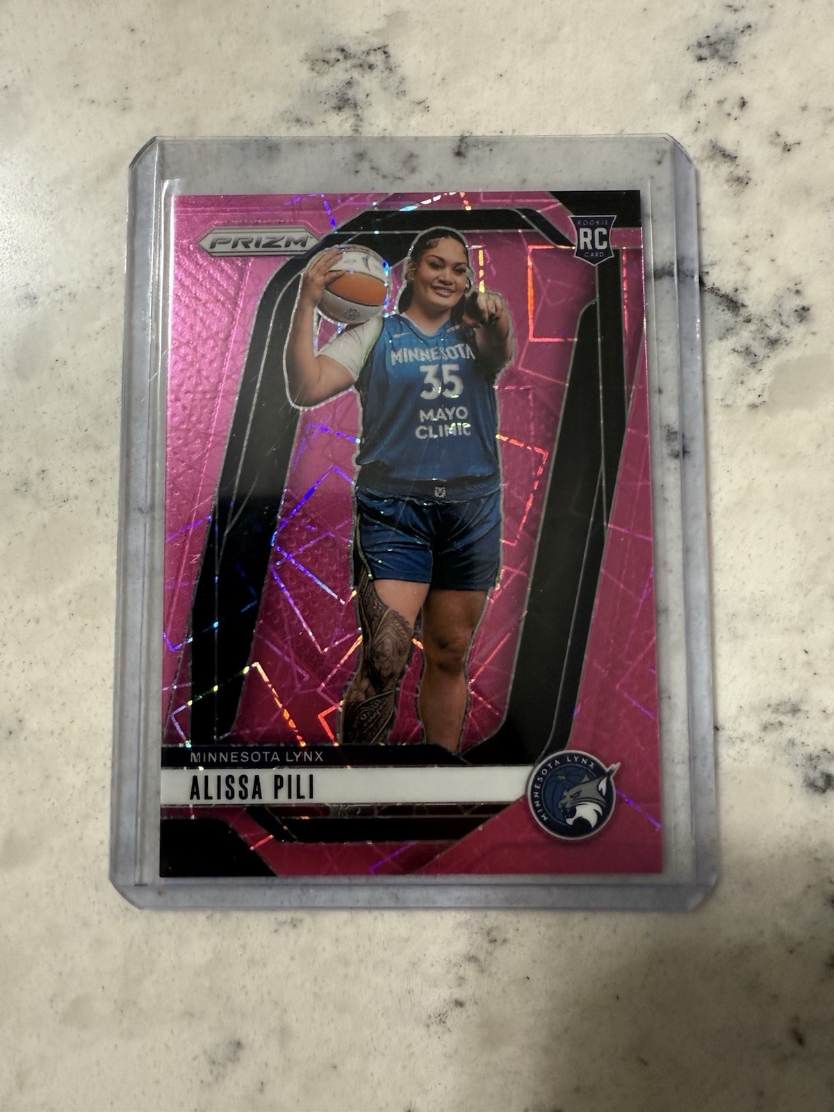 2024 Panini Prizm WNBA - Alissa Pili #150 Pink Velocity Prizm /79 (RC)