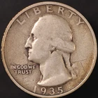 1935 S WASHINGTON QUARTER | FRESH FROM AN ORIGINAL COLLECTION | LOT BB-747