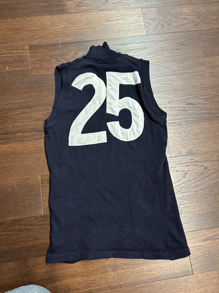 Camiseta de fútbol americano vintage Jezza años 80 CARLTON BLUES VFL Guernsey #25 Alex Jesaulenko Foto 3 de 4