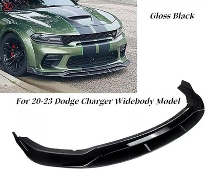 Fit Dodge Charger SRT Hellcat Scat Widebody 20-23 Front Bumper Lip Splitter Kit