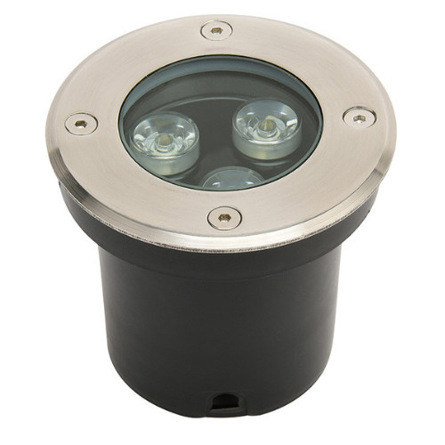 Spot LED encastrable de sol pour éclairage et balisage de terrasse en bois moderne