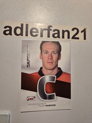 DEL 16-17 2016-2017 PREMIUM 2 CAPTAINS TYLER HASKINS GRIZZLYS WOLFSBURG