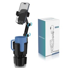Phone Holders for Your Car Cupholder, 2 in 1 Cell Holder Mount Black