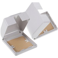 2Pcs Reusable White PVC Wall Socket Covers Waterproof Outlet Cover Protection