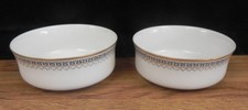 Heinrich H&Co. SELB CHINA.. 2 RAMEKINS.. SMALL BOWLS ..GREEK KEY GOLD BAND..TWO