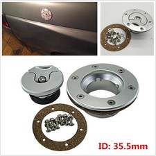 Silver Billet Aluminum Aircraft Style Fuel Cell Gas Cap with 6 Hole Anodized Car