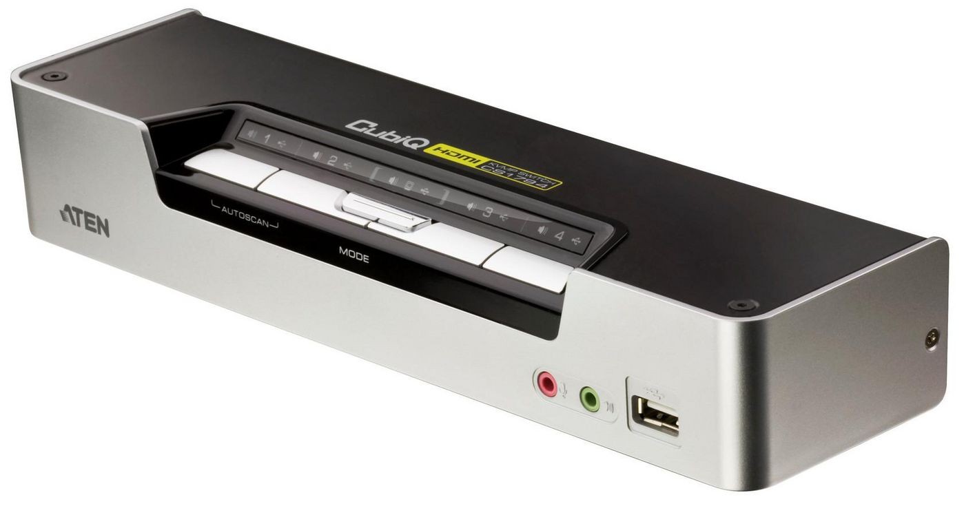 Aten Cs1794 Kvmp Switch 4-Fach Usb Hdmi/Audio Cs1794-At-G - Bild 2